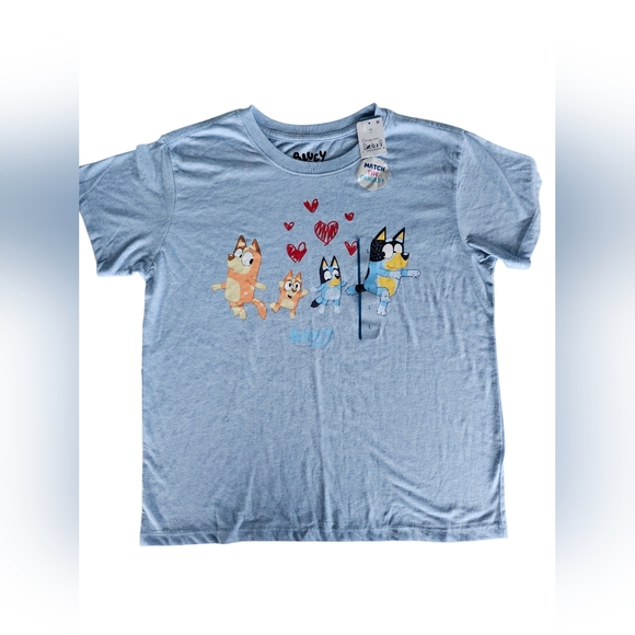 Bluey Tops - Bluey Family Graphic T-Shirt